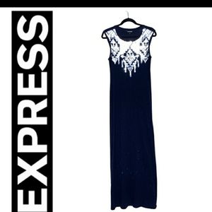 Express sequin maxi dress NWT